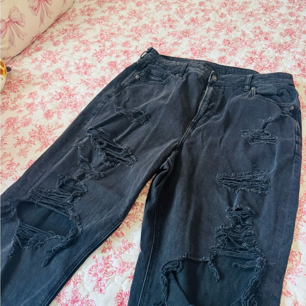 American Eagle Distressed Black Jeans